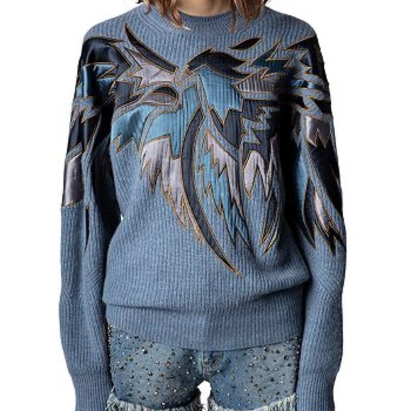 Zadig & Voltaire Sweaters - Zadig & Voltaire Kanson Eagle Graphic Sweater